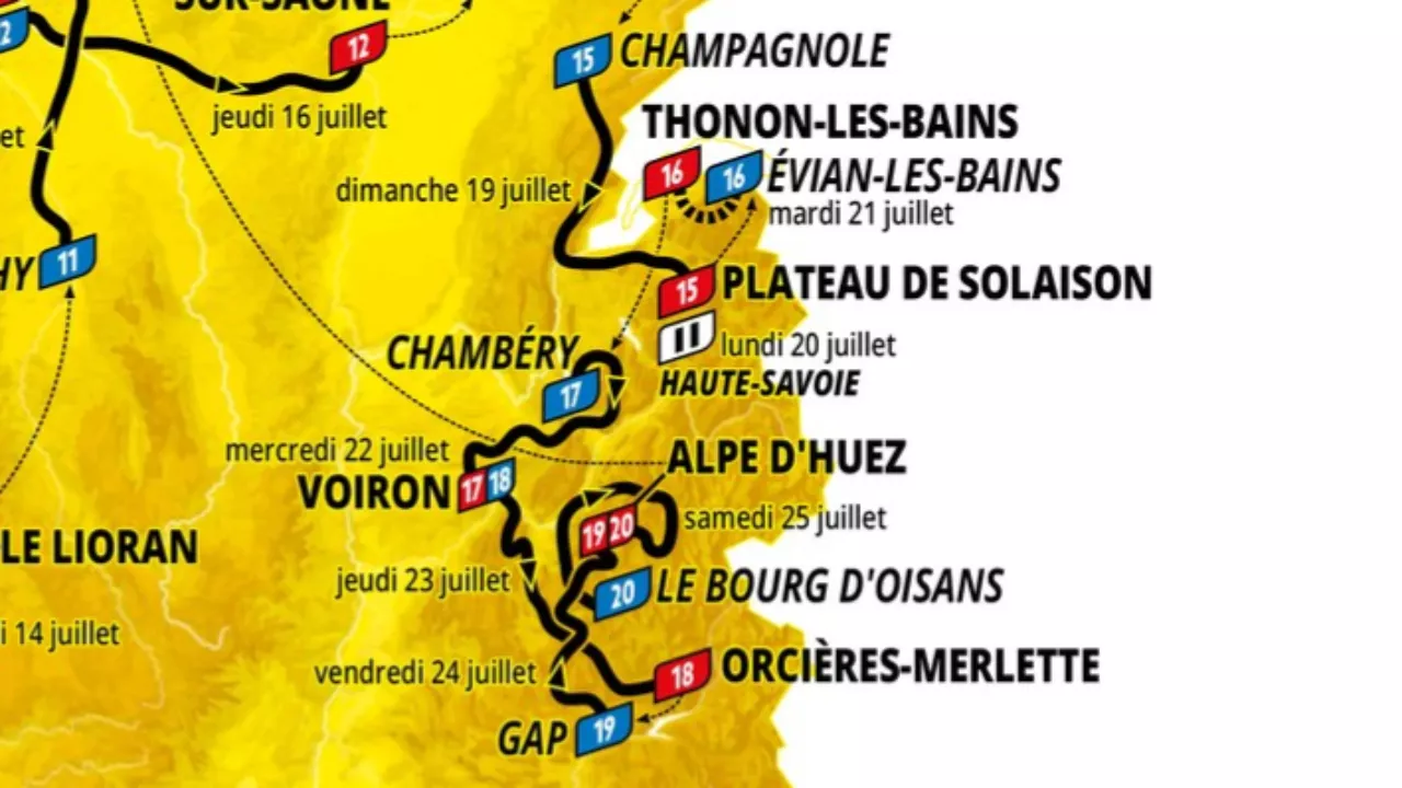 Parcours du Tour de France 2026 : Suivez l’itinéraire